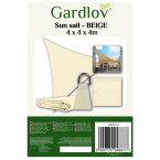 Sunshade sail 4x4x4 beige Gardlov 23142 Garden Terrace