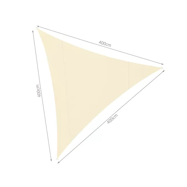 Sunshade sail 4x4x4 beige Gardlov 23142 Garden Terrace