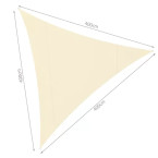 Sunshade sail 4x4x4 beige Gardlov 23142 Garden Terrace