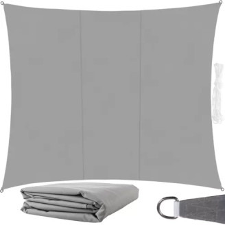 Shade sail 4x3m - grey Gardlov 23143 for gardens & terrace