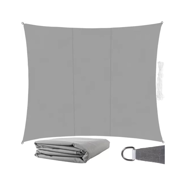 Shade sail 4x3m - grey Gardlov 23143 for gardens & terrace