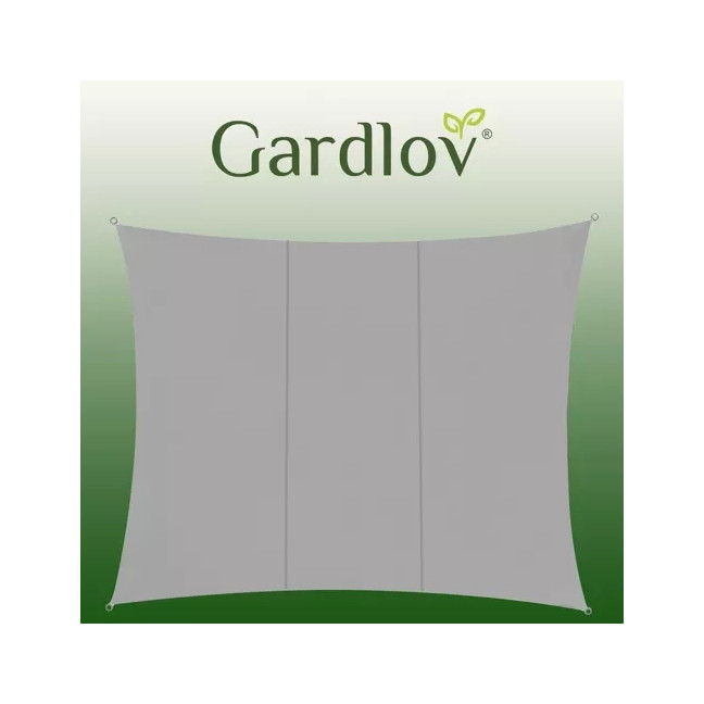 Shade sail 4x3m - grey Gardlov 23143 for gardens & terrace