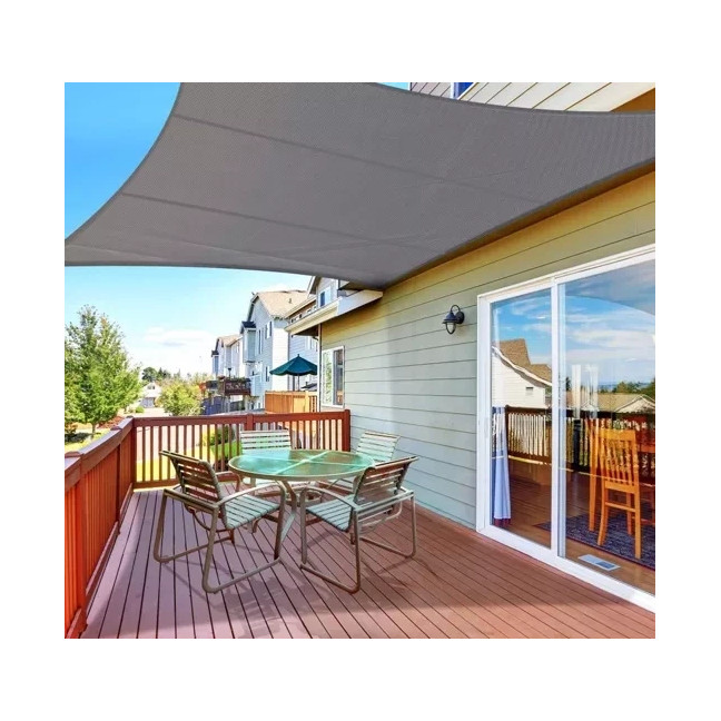 Shade sail 4x3m - grey Gardlov 23143 for gardens & terrace