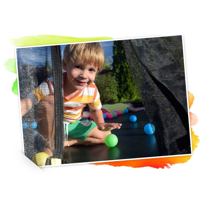 Garden trampoline 8ft/252cm with outdoor net and ladder