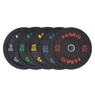 Olympic Plate Stainless Steel Covered with Rubber Bumper 5-25 KG