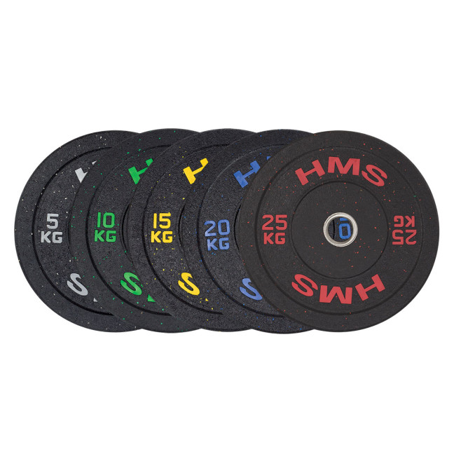 Olympic Plate Stainless Steel Covered with Rubber Bumper 5-25 KG