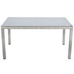 MALAGA 180 Rattan Garden Table | Rattan garden furniture, patio set, garden relaxation