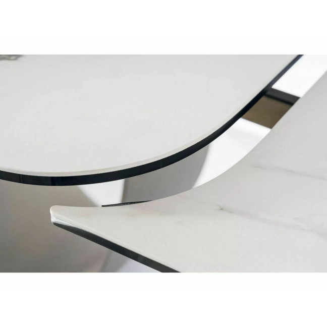 Infinity Ceramic White Amber table