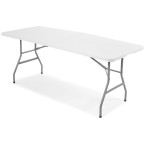 Folding catering table, length 240 cm - white