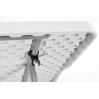 Folding catering table, length 240 cm - white