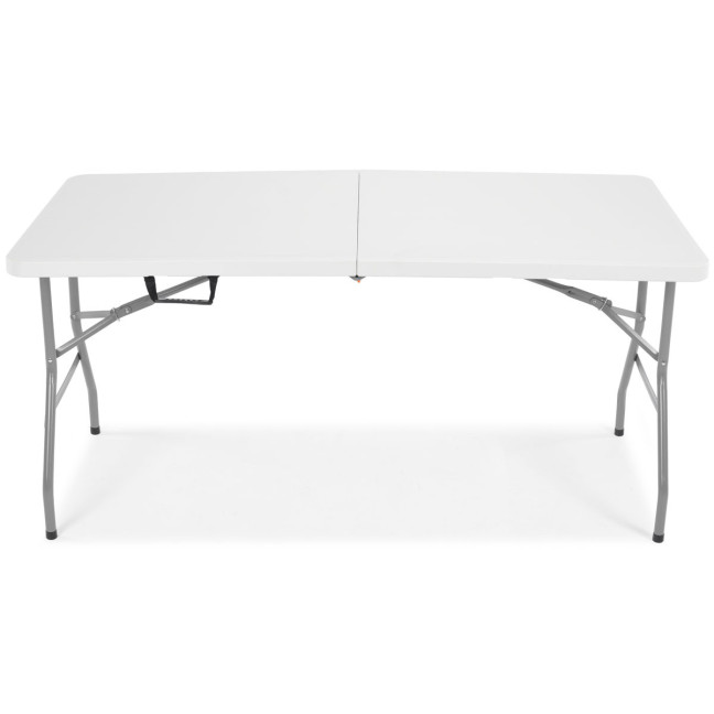 Folding catering table, length 240 cm - white