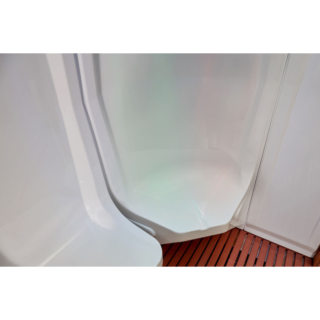 MUE-200ST-W3 Steam Sauna LEFT | Wellness | Relax | SPA | Elegant Minimalism | Ready to Assemble
