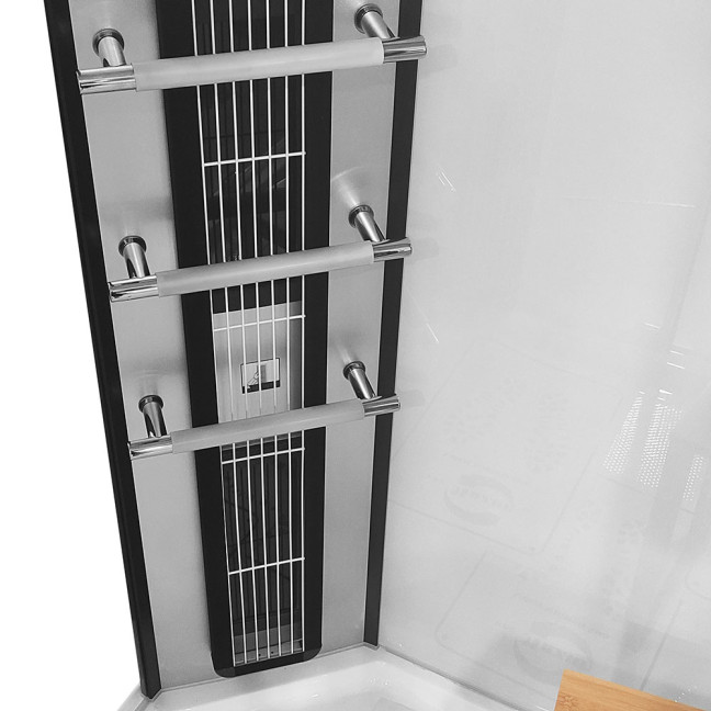 MUE-K1082 TRIO, infrared sauna, steam sauna and shower cabin | Panoramic Glass | For Family and Friends