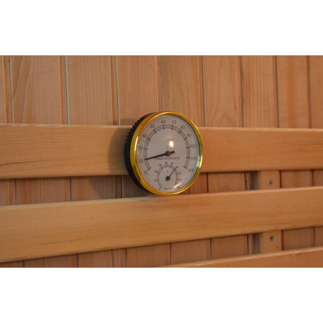 MO-EA4 WHITE Dry sauna with HARVIA 6 kW heater | Thermo Wood | Home SPA