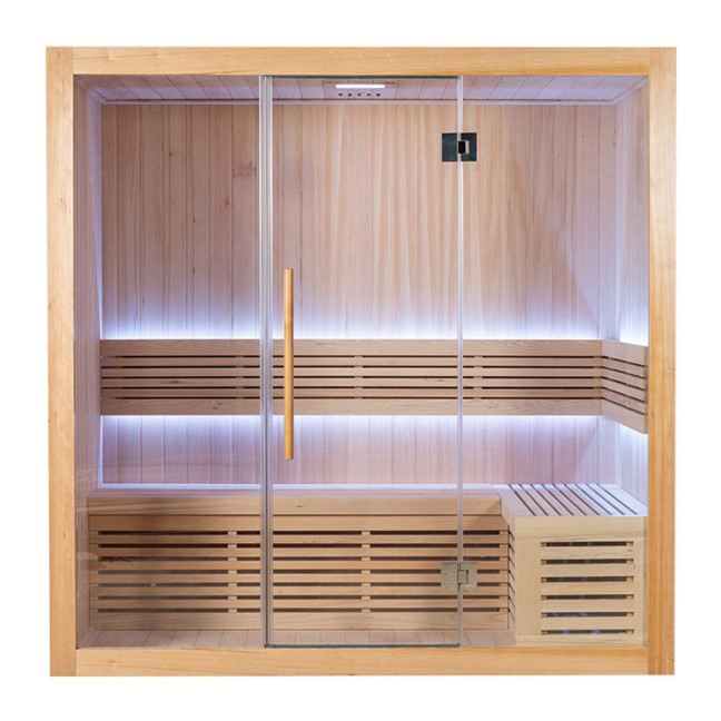 MO-SS1220P Dry sauna with HARVIA heater 4.5 kW | Natural Wood | Ready to Assemble