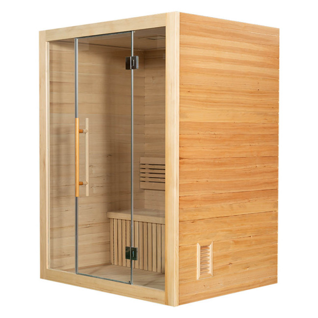 MO-SS1515H Dry sauna with HARVIA 6 kW heater | Scandinavian Style | Natural Wood