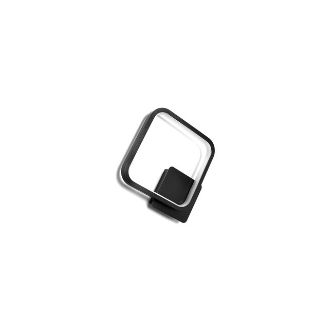Wall lamp LED square black 14W 4000K