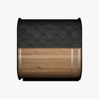 Icon 220 XL Garden Sauna (Full Glass Front Wall) for 4 people / Electric or Wood Burning Heater Harvia / High Quality