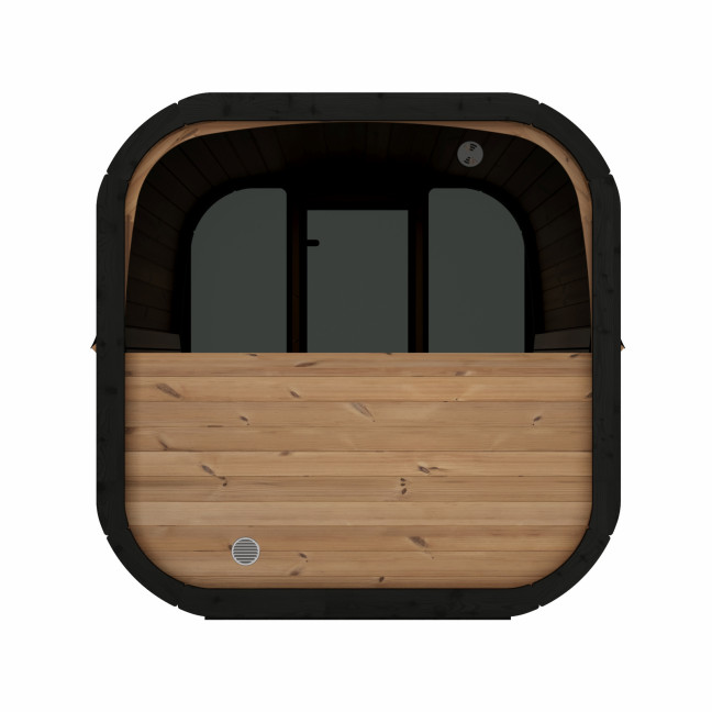 Icon 220 XL Garden Sauna (Full Glass Front Wall) for 4 people / Electric or Wood Burning Heater Harvia / High Quality