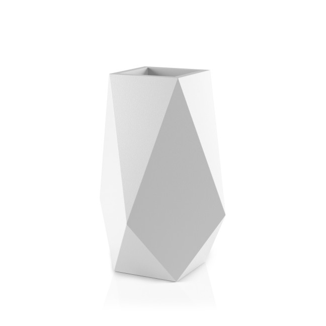 White garden pot Volcano with lighting
