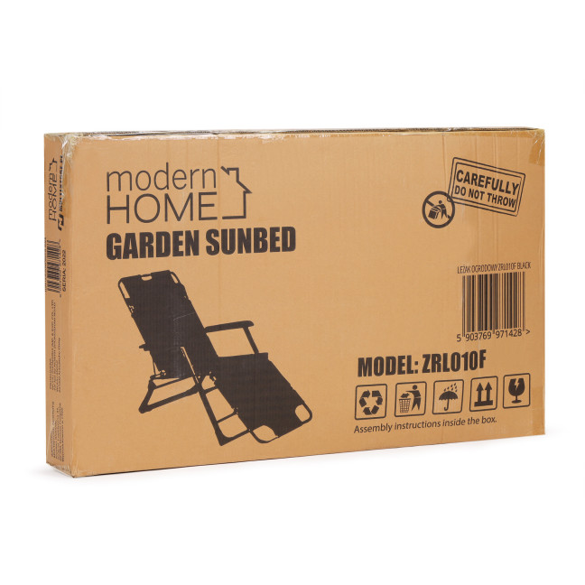 Beach Chair 2-in-1 Garden Lounge Chair | Folding lounge chair for balcony or patio Beige/Black/Blue/Grey |garden chair,