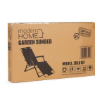 Beach Chair 2-in-1 Garden Lounge Chair | Folding lounge chair for balcony or patio Beige/Black/Blue/Grey |garden chair,