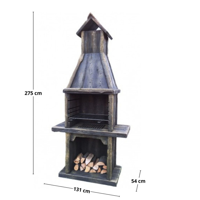 Concrete Garden Smoker ZEFIR - Modern Garden Smoker Made of Concrete