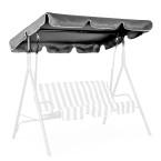 ModernHome Waterproof Swing Canopy 166 x 112 cm Grey | Garden furniture, relaxation, modern style