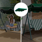 MultiGarden Waterproof Swing Canopy 200x120 cm Green | Garden furniture, relaxation, modern style