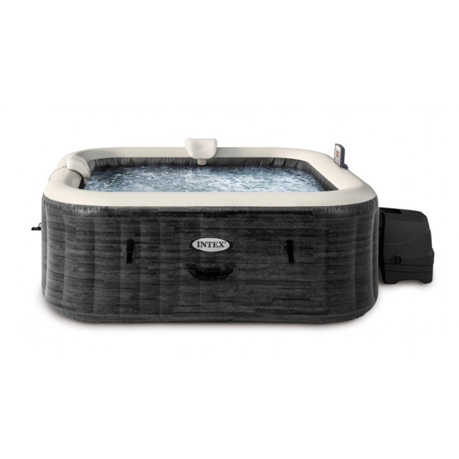 Inflatable Jacuzzi INTEX 28452 - Square SPA, 6-Person, 196 x 71 cm with Hydro Massage and Premium Set