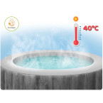 Inflatable Jacuzzi INTEX 28440 - 4-Person SPA, 196 x 71 cm with Hydro Massage, WiFi, and Premium Set