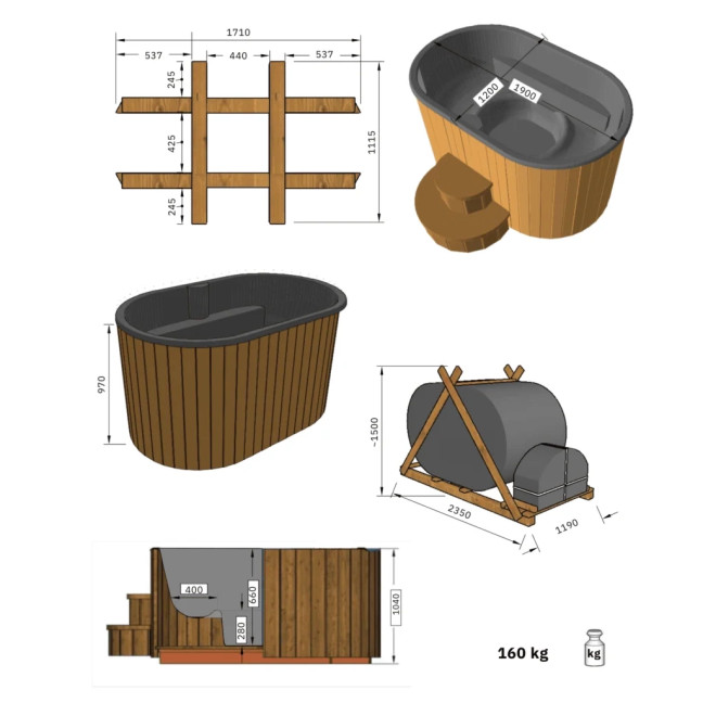 Outdoor Bub/Cold Tub ofuro