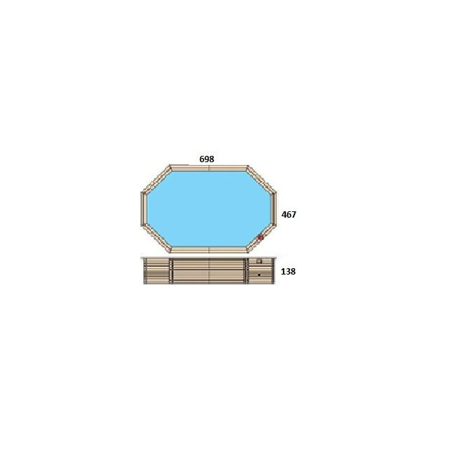 Vacation Eden wooden swimming pool - resort-grade plunge for family backyards & wellness patios