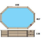 Vacation Eden wooden swimming pool - resort-grade plunge for family backyards & wellness patios