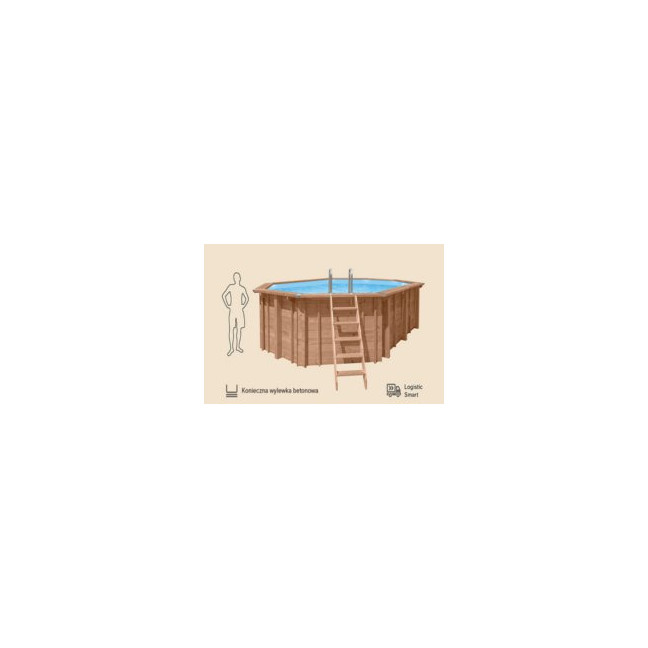 Vacation Eden wooden swimming pool - resort-grade plunge for family backyards & wellness patios