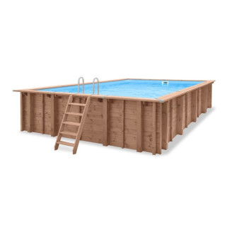 Pearl of South wooden swimming pool - resort-scale plunge for estate backyards & wellness retreats