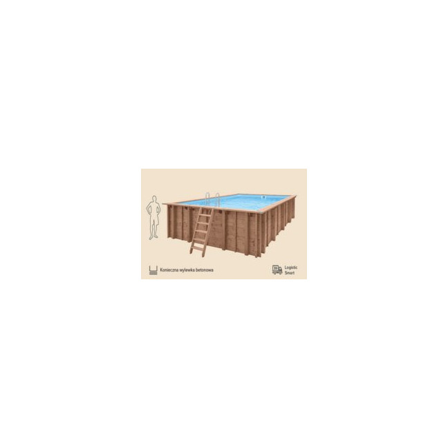 Pearl of South wooden swimming pool - resort-scale plunge for estate backyards & wellness retreats