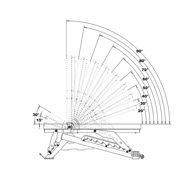 L3150 - (2 PARTS) ADJUSTABLE EXERCISE BENCH