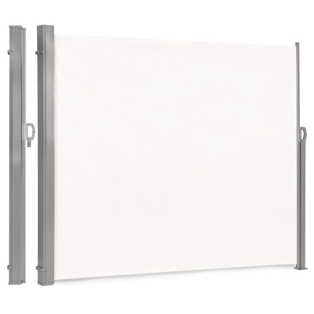 Foldable Side Awning MultiGarden 300x180 cm Beige - Privacy Screen for Terrace and Garden