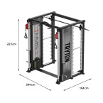 Tryton Overhead Crane with Double Hoist and Stacker Commercial HMS