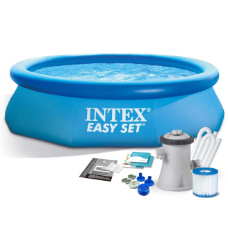 INTEX Easy Set Pool Ø 305 × 76 cm (3-in-1 set with cartridge pump)