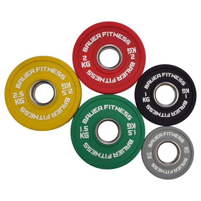 Fractional load set: 2x 0.5/ 1.0/ 1.5/ 2.0/ 2.5 kg