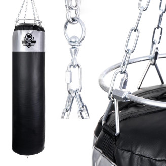 130 cm / 60 kg - Punching bag 60 KG! Punching bag with rubber granulate SBRX 130 cm Silver