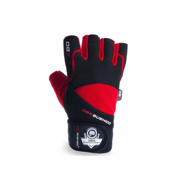 WG-161 - GYM GLOVES - FOR EXERCISES - WITH LONG VELCRO AND GRIP-X SYSTEM - M