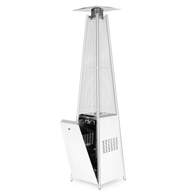 Gas Patio Heater 13 kW Silver Glass Garden | Garden furniture, relaxation, modern style