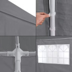 MultiGarden Grey Commercial Garden Pavilion Tent 3x9 m with 8 Walls | Garden furniture, relaxation, modern style