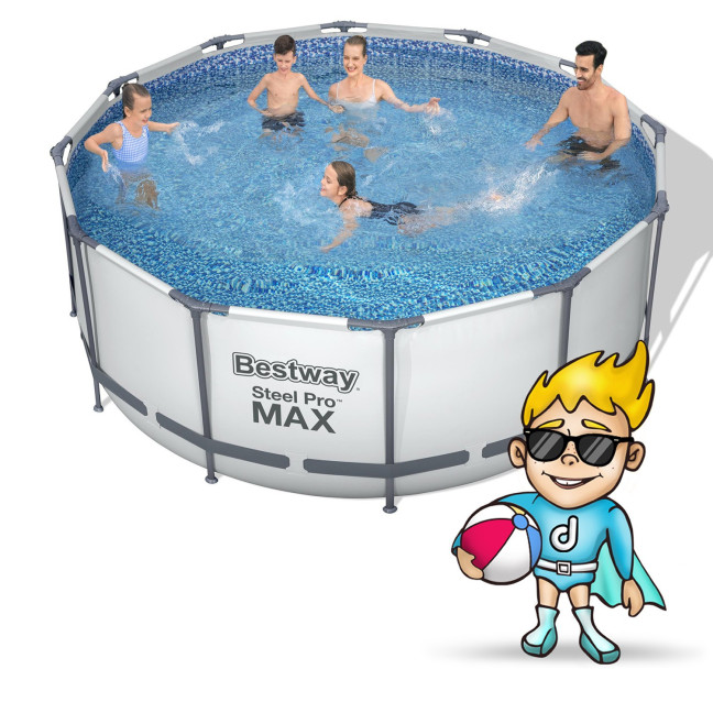 Garden pool of 366 x 122 cm 18in1 Bestway 56420 + bubble machine for free