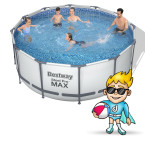 Garden pool of 366 x 122 cm 18in1 Bestway 56420 + bubble machine for free